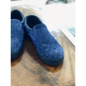 Bottega Veneta Blue Suede Slip On Sneaker